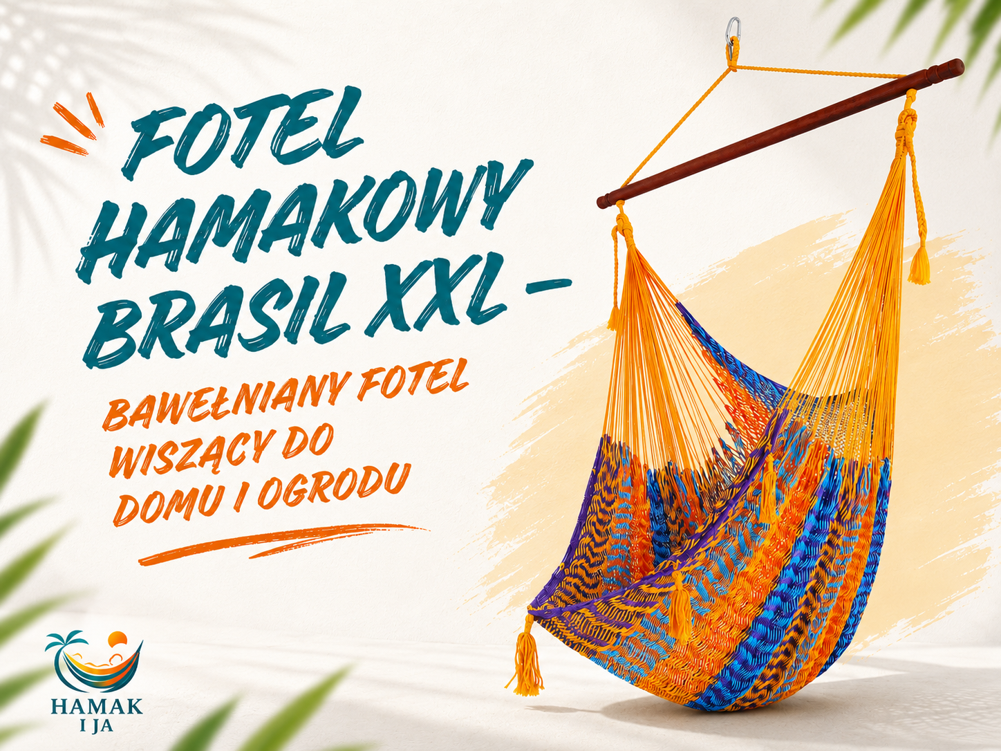 Bawełniany fotel hamakowy do domu i ogrodu - kiedy warto wybrać Brasil XXL?
