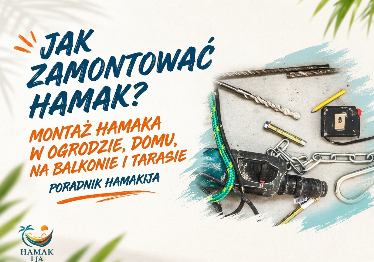 Jak zamontować hamak? Montaż hamaka w ogrodzie, domu, na balkonie i tarasie - poradnik Hamakija