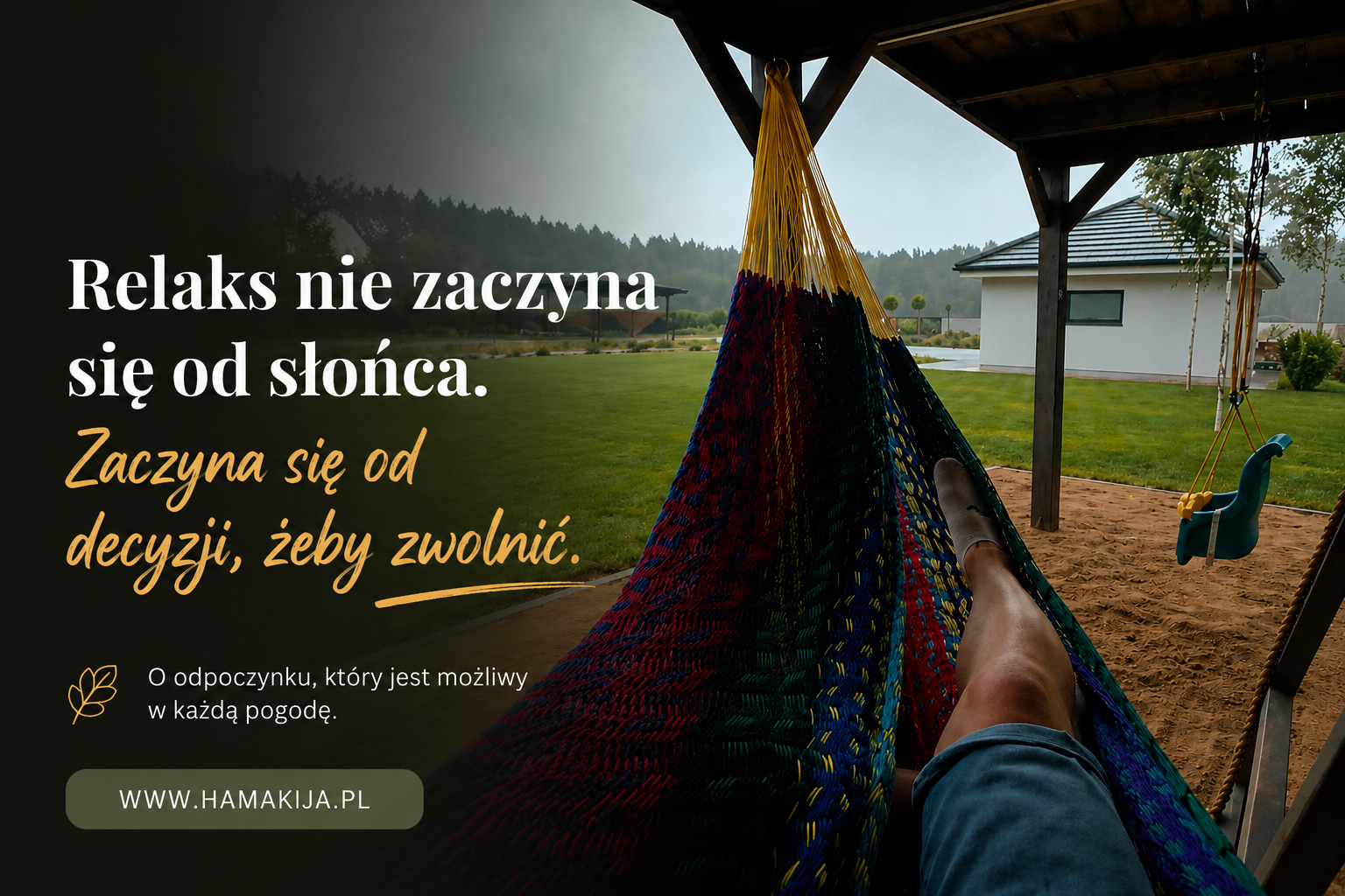 Deszcz nie pyta o plany. Jak odpoczywać w hamaku w niepogodę?