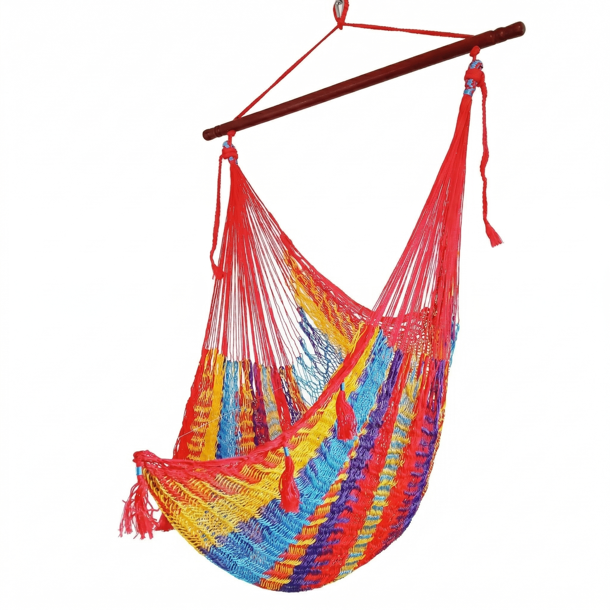 Meksykański Pleciony Fotel Hamakowy Mayo XL - nylon