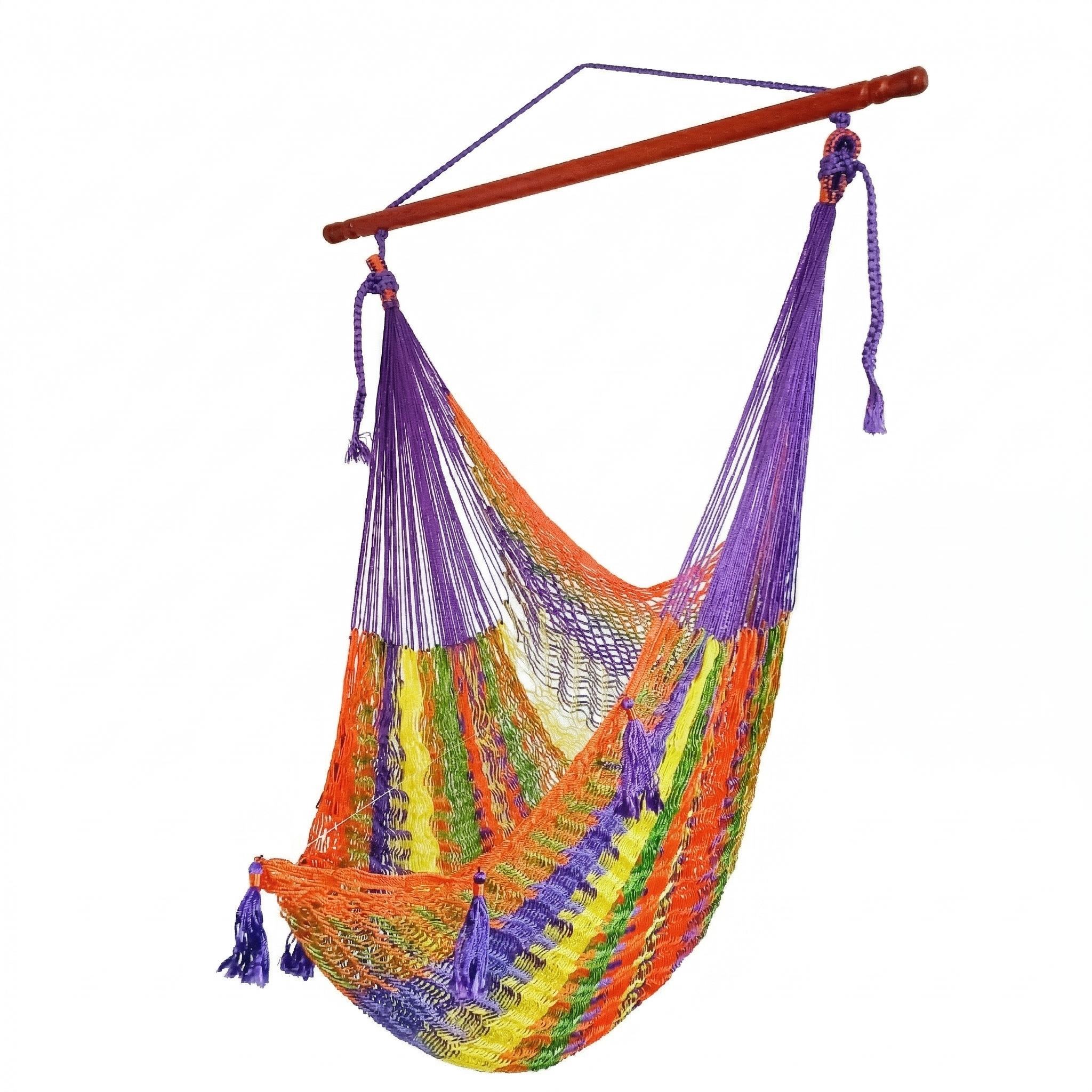 Meksykański Pleciony Fotel Hamakowy Mayo XL - nylon