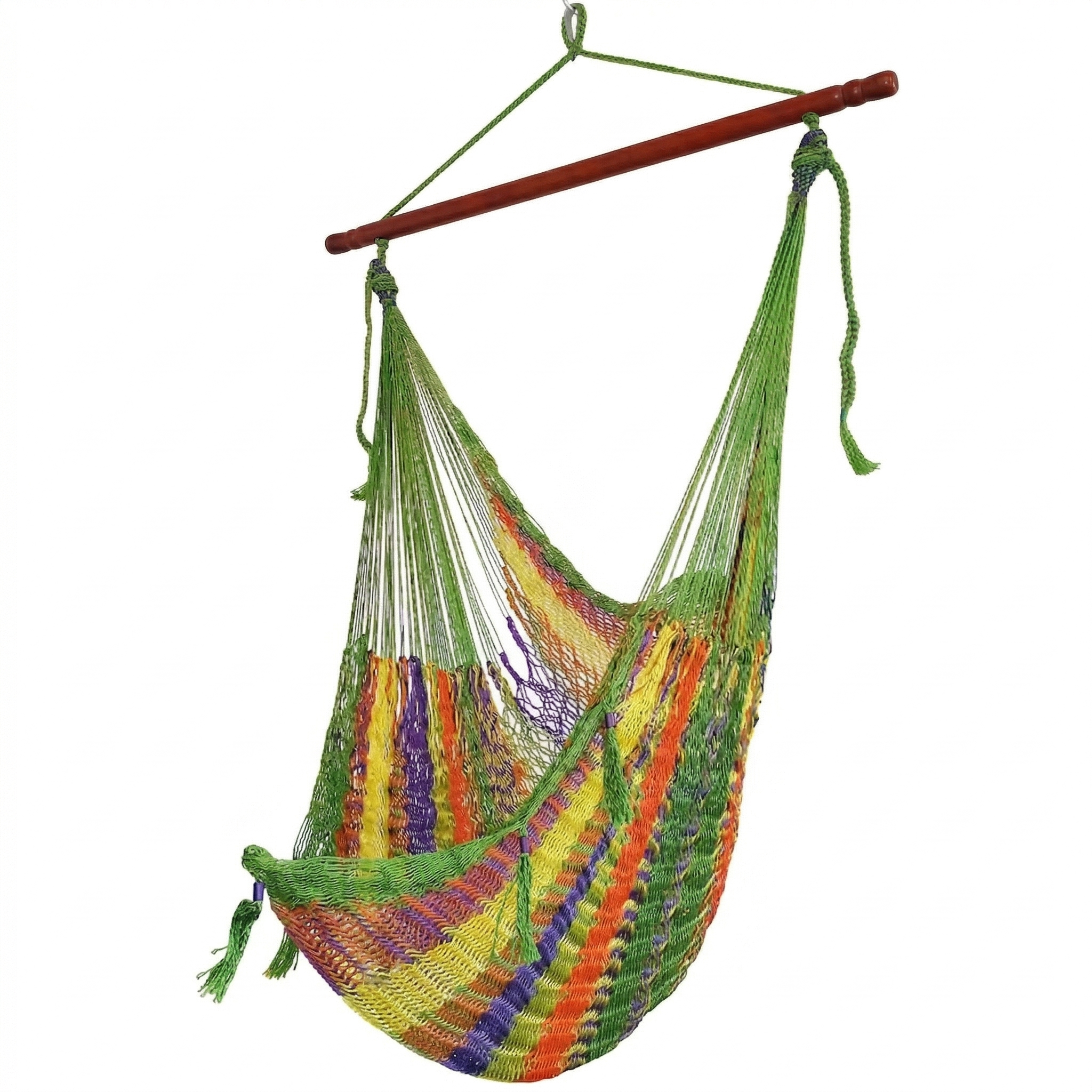 Meksykański Pleciony Fotel Hamakowy Mayo XL - nylon