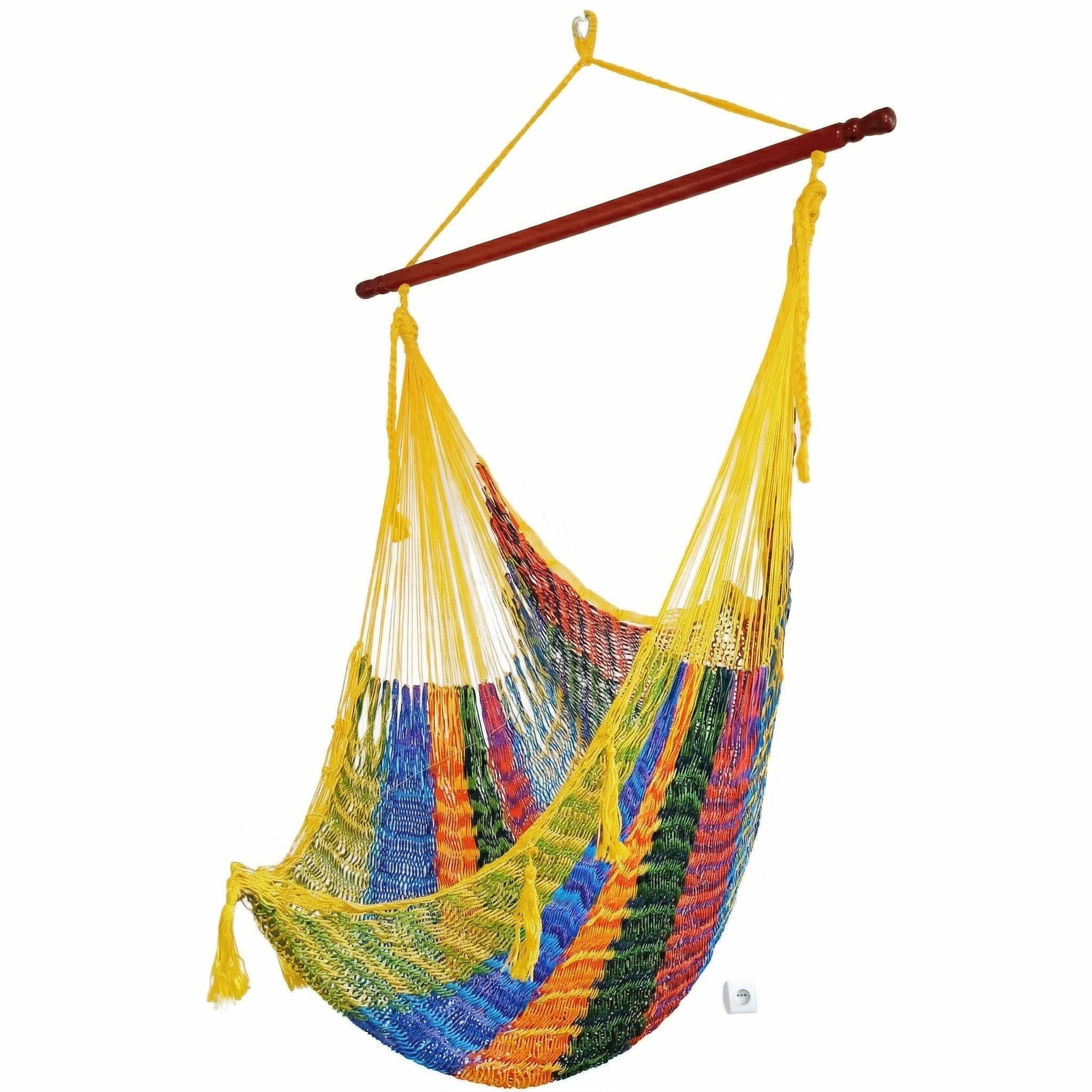 Meksykański Pleciony Fotel Hamakowy Mayo XL - nylon