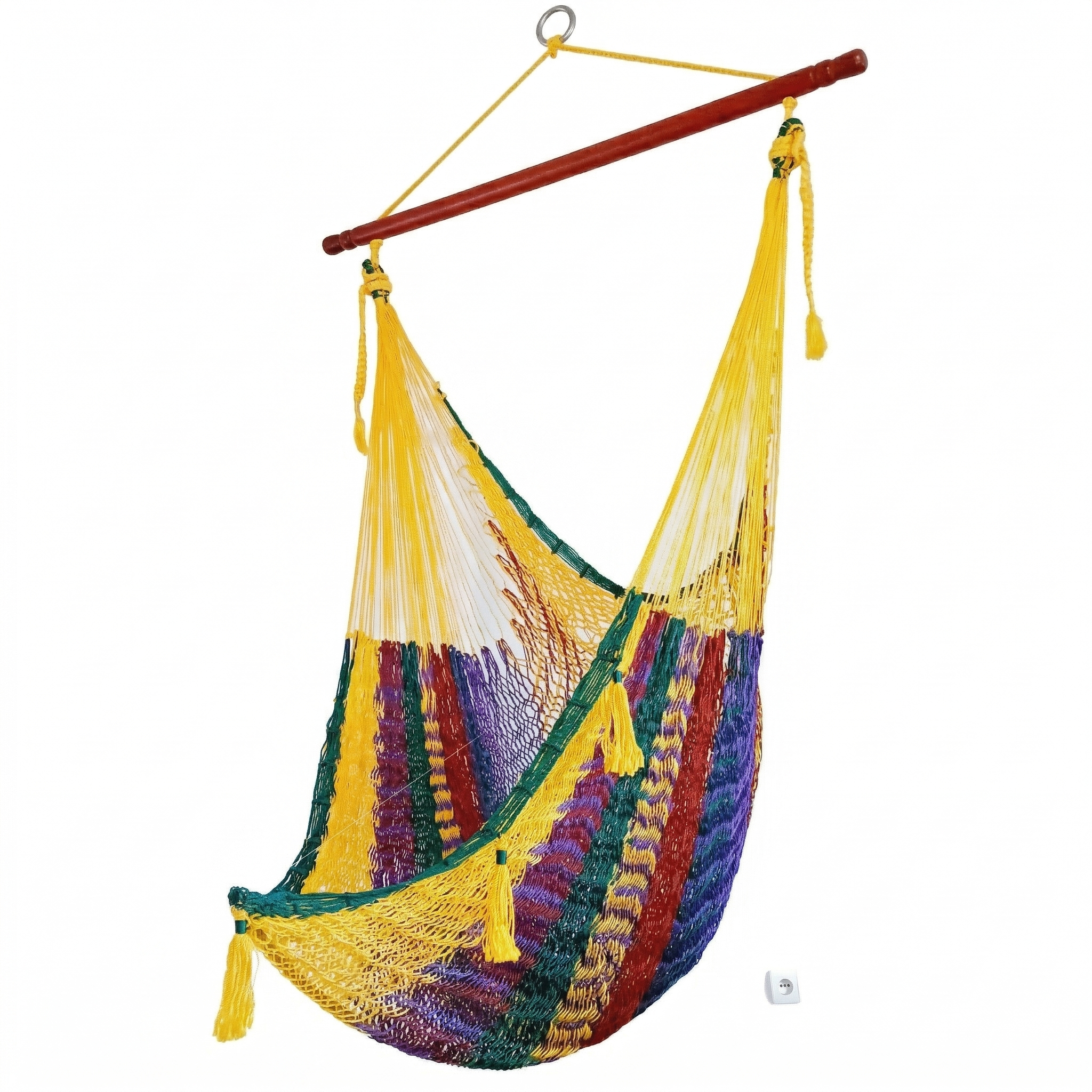 Meksykański Pleciony Fotel Hamakowy Mayo XL - nylon