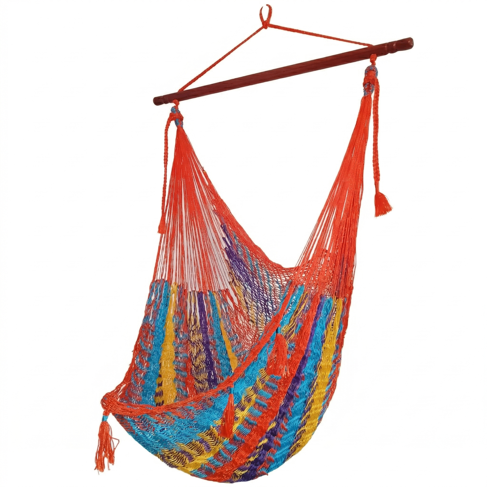 Meksykański Pleciony Fotel Hamakowy Mayo XL - nylon