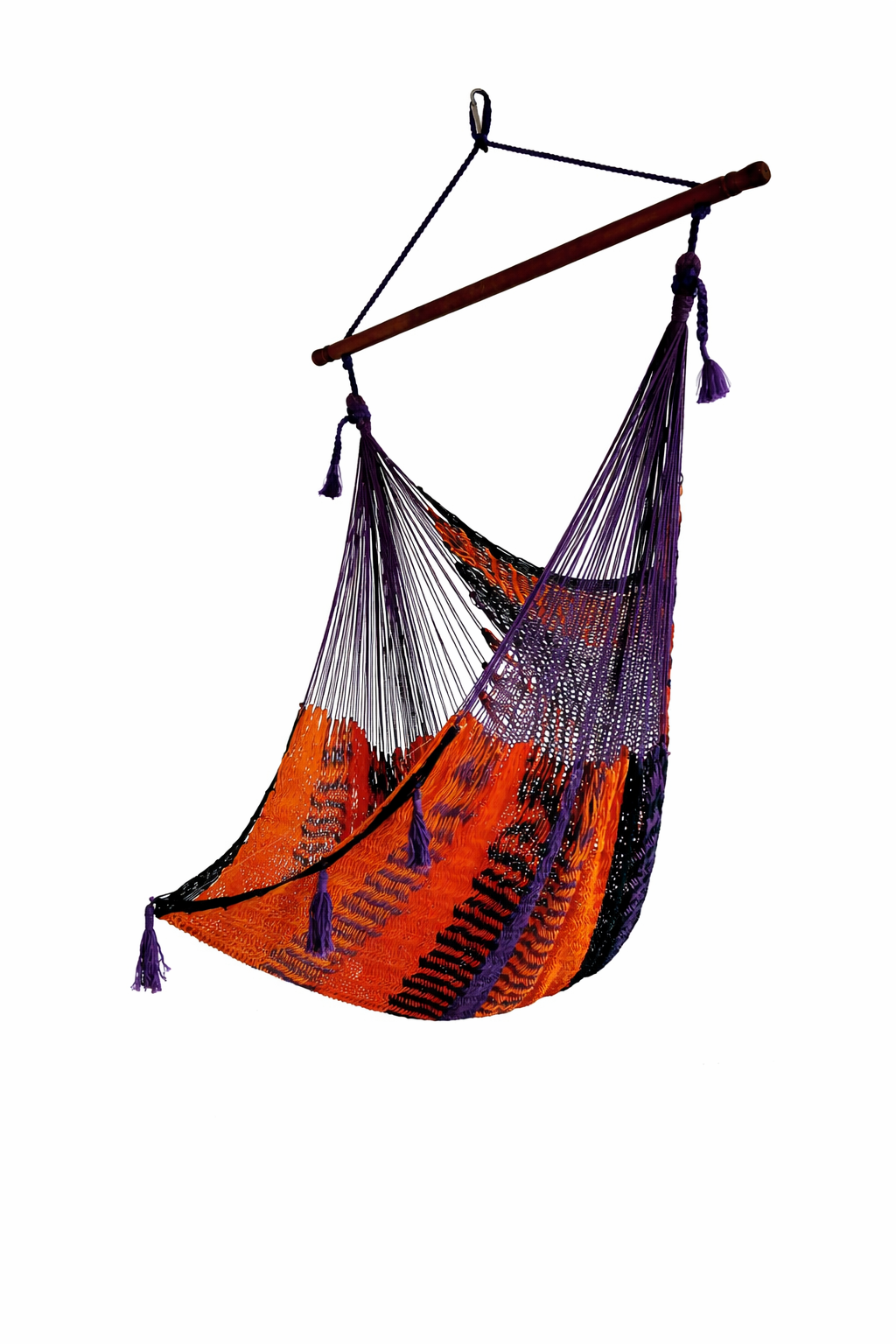 Meksykański Pleciony Fotel Hamakowy Brasil  XXL - bawełna