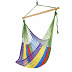 Meksykański Pleciony Fotel Hamakowy Caribe L - nylon