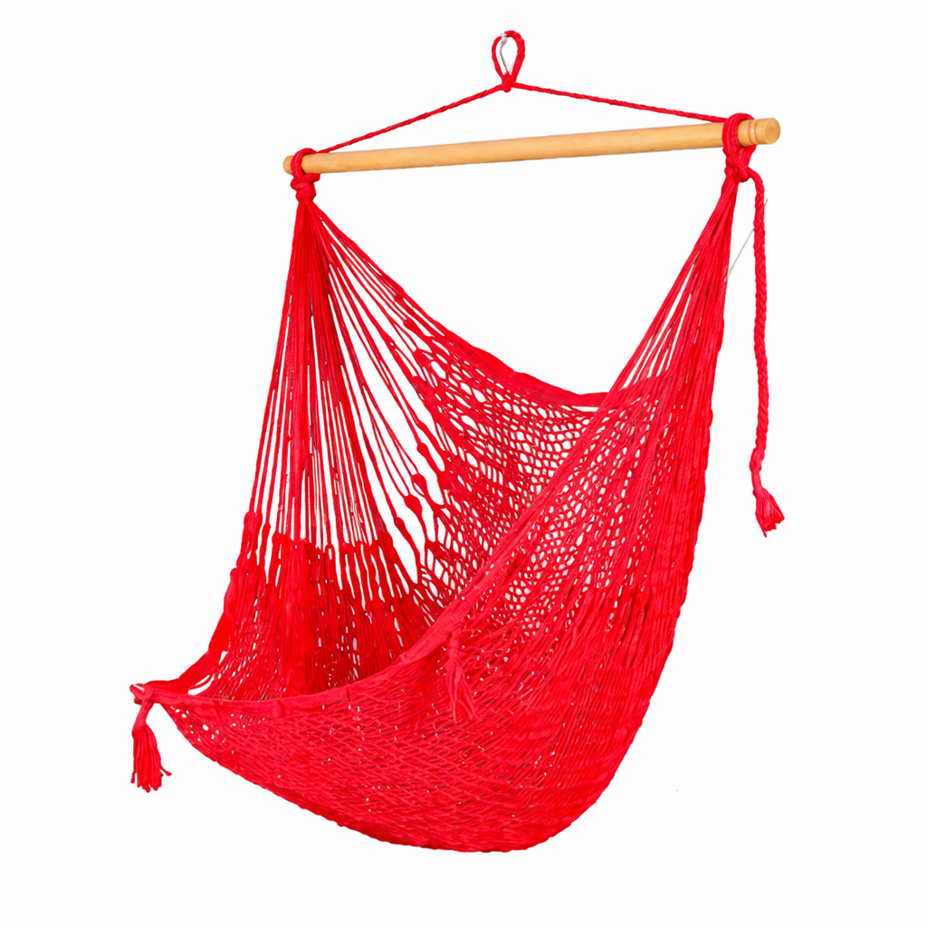Meksykański Pleciony Fotel Hamakowy Caribe L - nylon