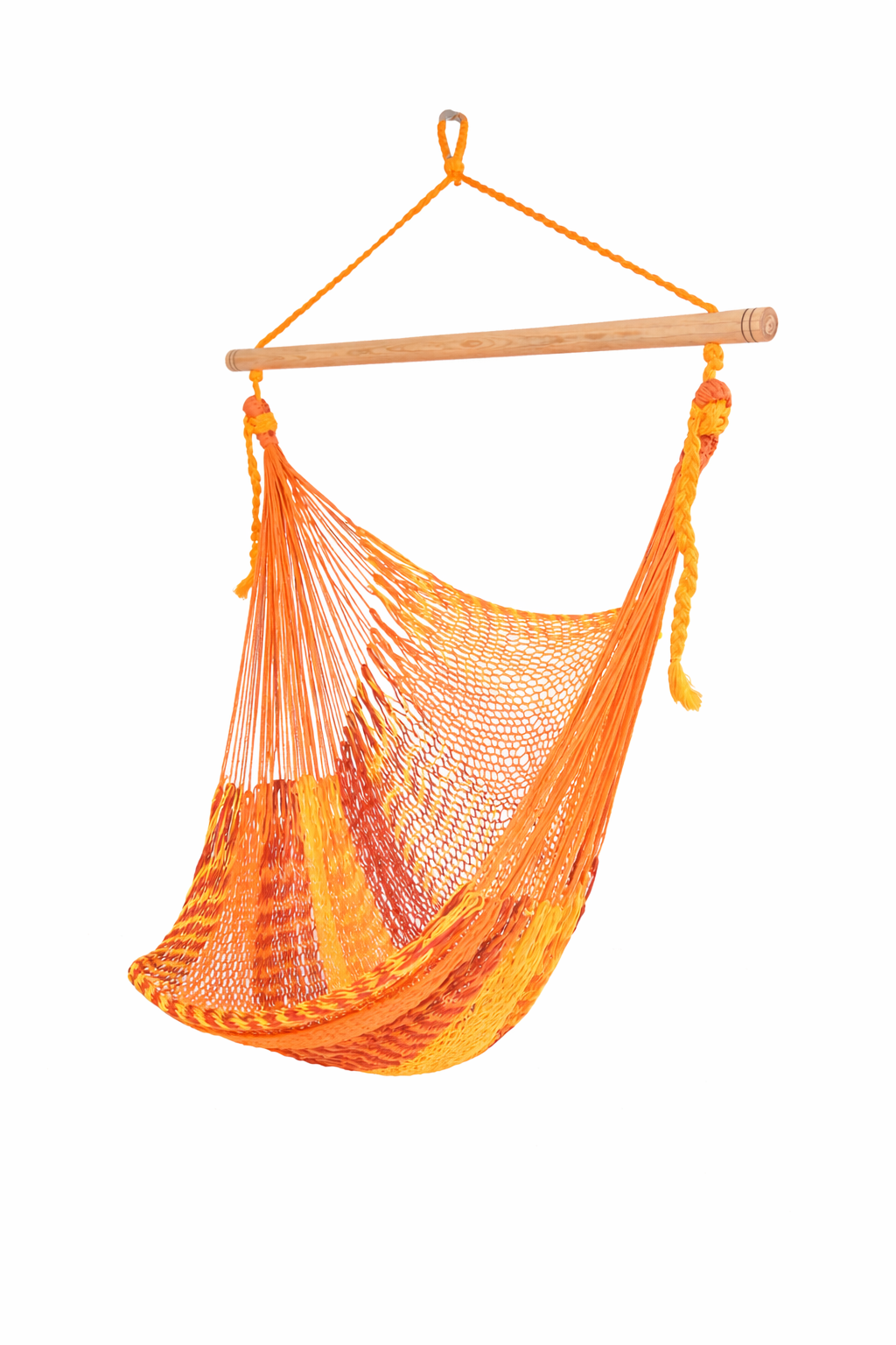 Meksykański Pleciony Fotel Hamakowy Indio L - bawełna / nylon