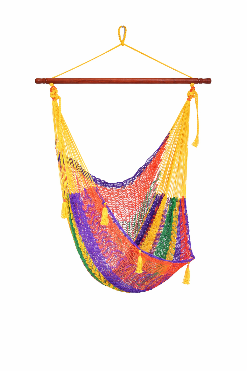 Meksykański Pleciony Fotel Hamakowy Mayo XL - nylon