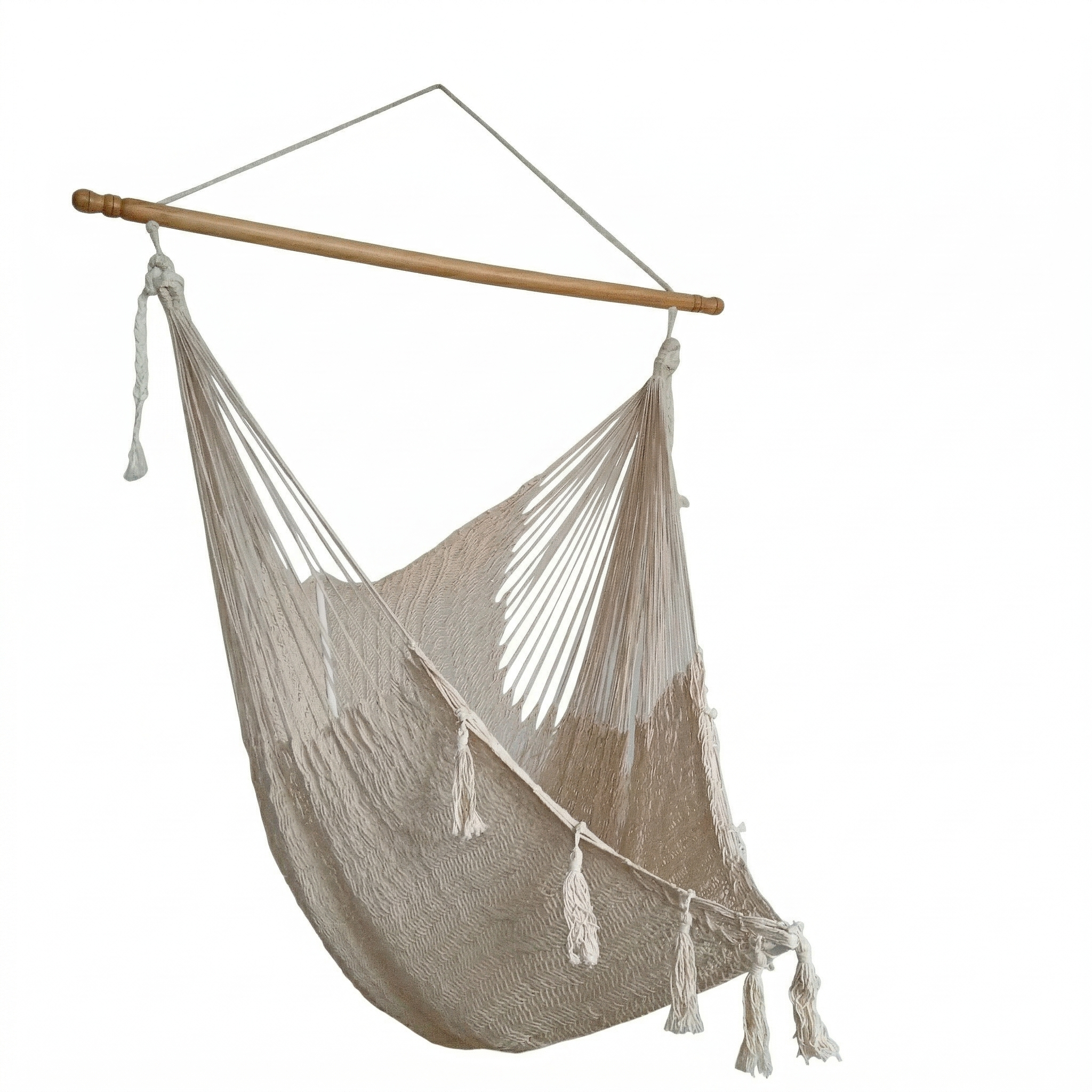 Meksykański Pleciony Fotel Hamakowy Merida - XXL - bawełna