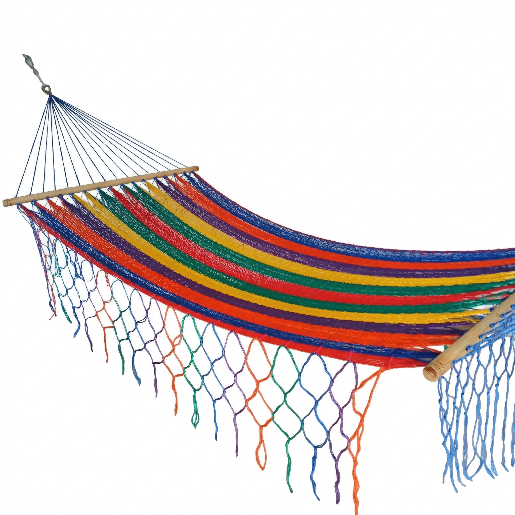 Meksykański Pleciony Hamak z Drążkiem Jardin L - nylon