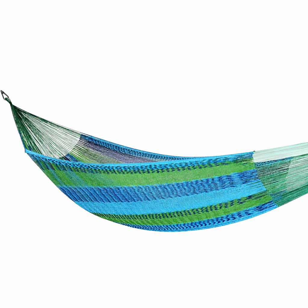 Meksykański Pleciony Hamak Playa XL bawełna - nylon