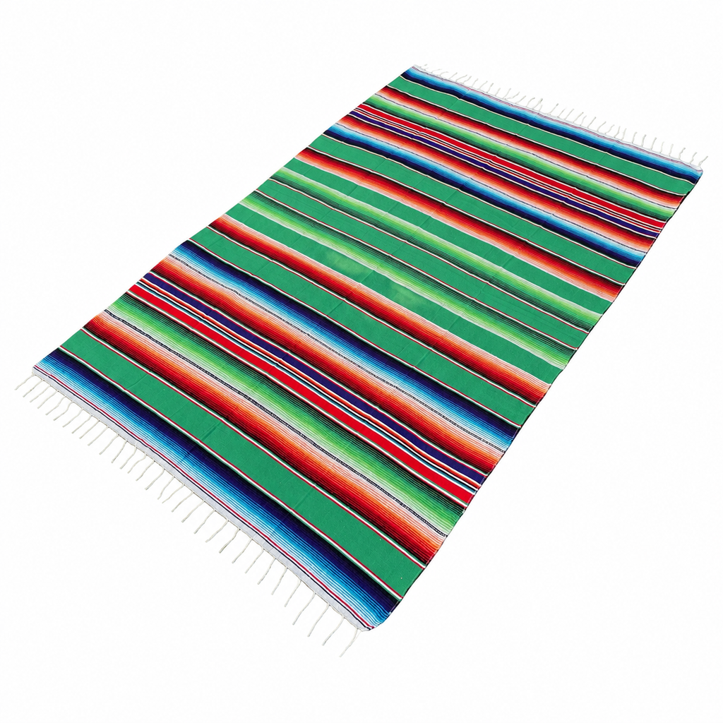 Koc bawełniany 100% z Meksyku 220 × 150 cm - ręcznie tkany na krośnie nr 1