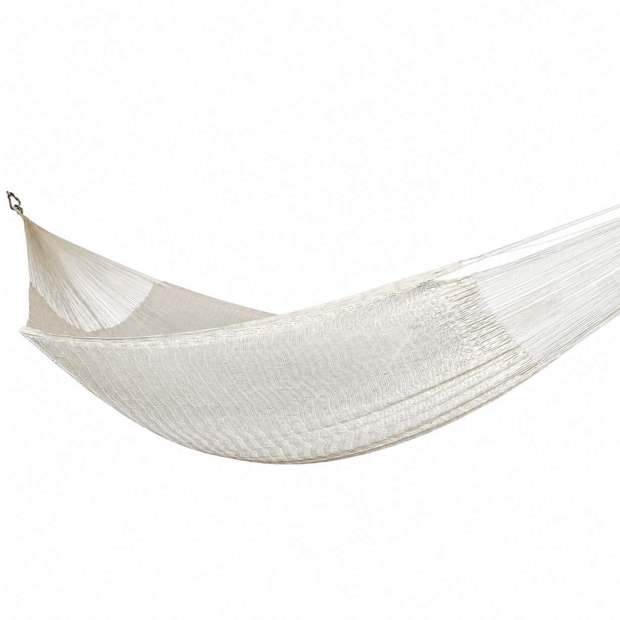 Meksykański Hamak Luna XL bawełna, nylon pleciony, cienki sznurek