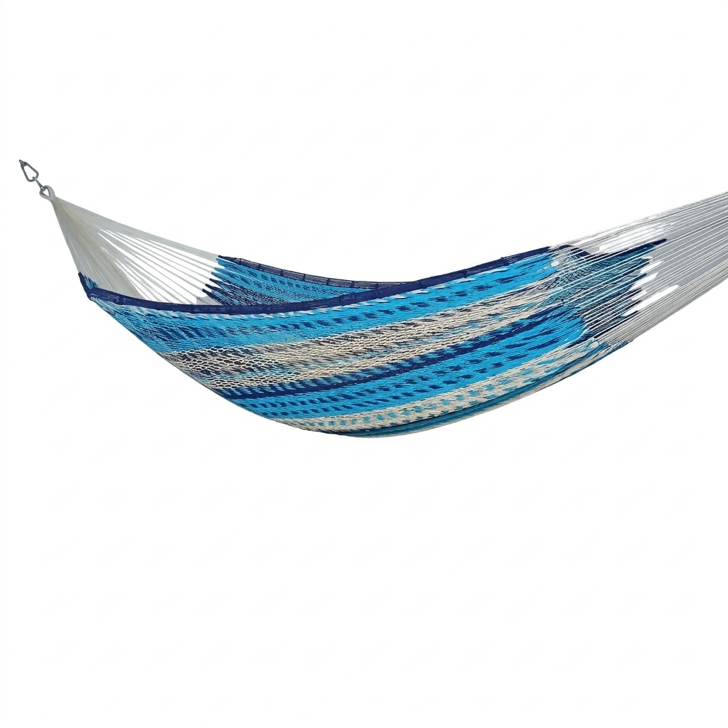 Meksykański Pleciony Hamak Tropical XL - bawełna / nylon