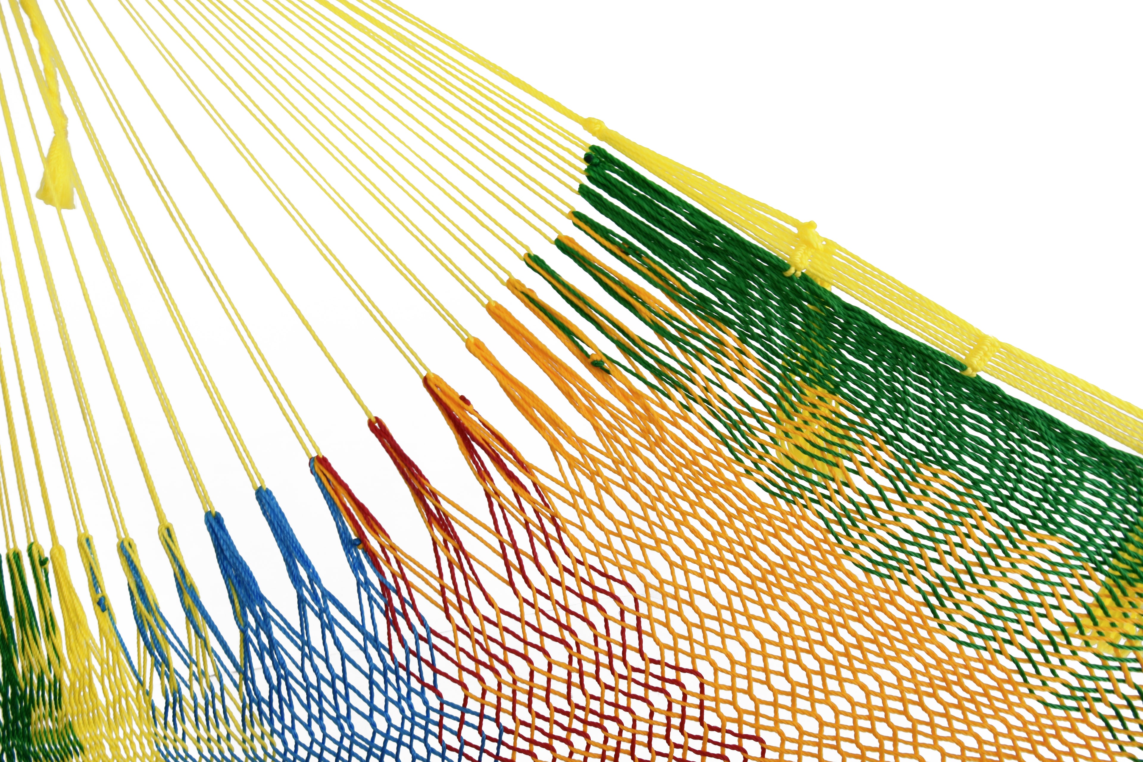 Meksykański Pleciony Fotel Hamakowy Caribe L - nylon